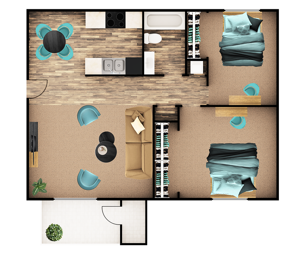 1050 S. Longmore 1-3 Beds Apartment for Rent - Photo Gallery 34